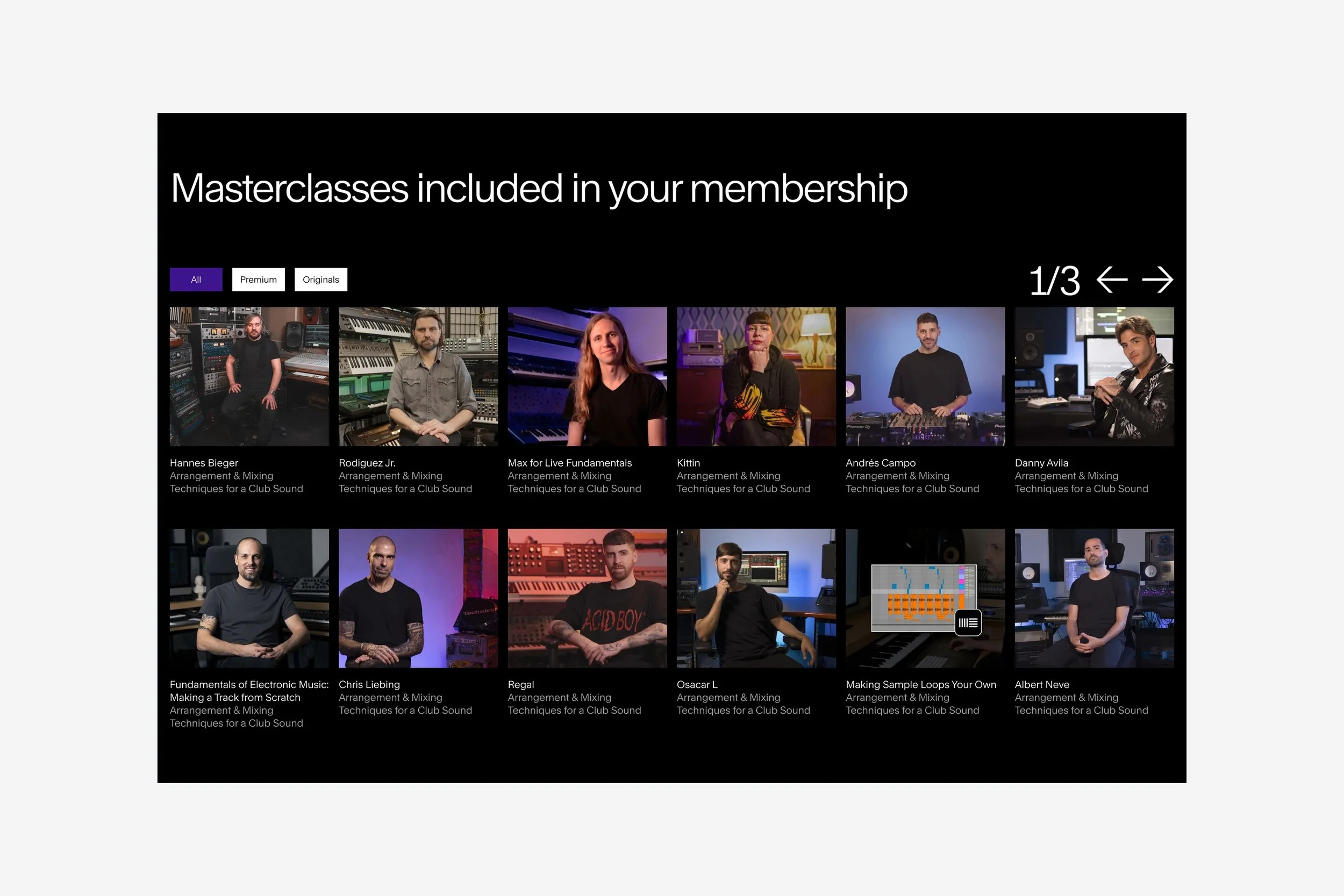 Revamped membership page screenshot 1