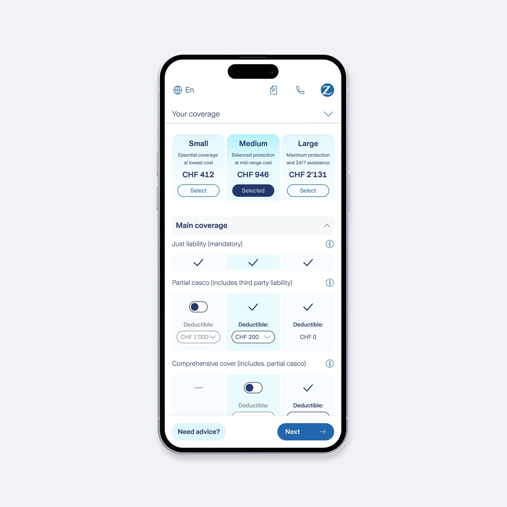 Zurich car insurance calculator